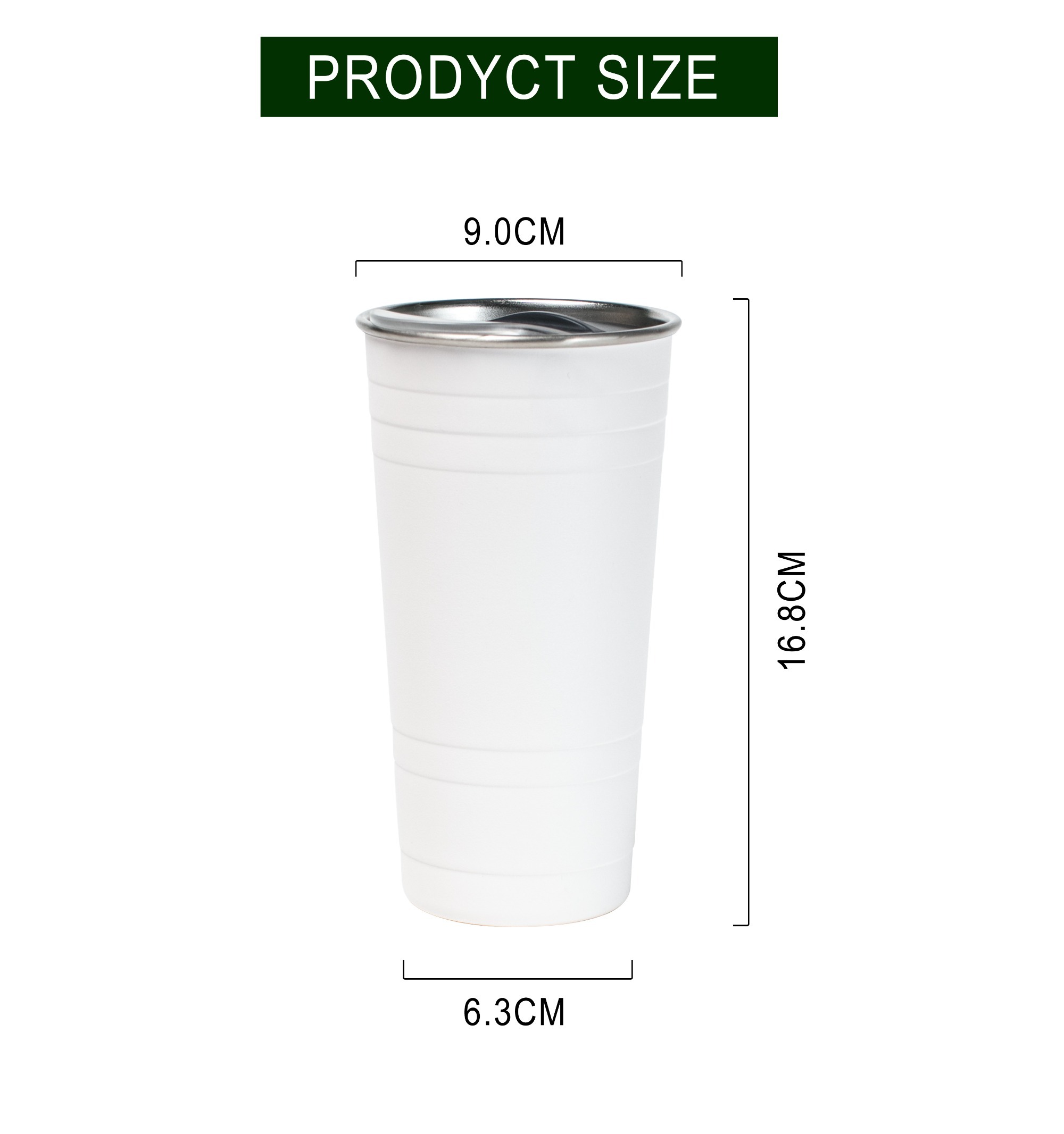 16OZ Single Wall Coffee Cup