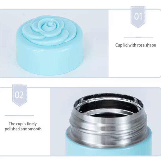 250ML Vacuum Flask With Flower Lid