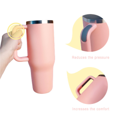 40OZ Double Wall Tumbler With Handle