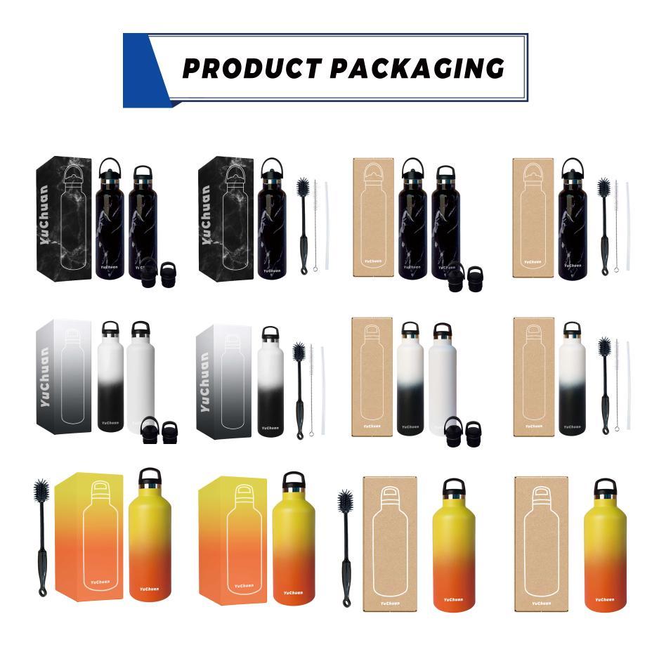 16OZ Standard Mouth Stainless Steel Sports Water Bottle
