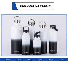 64OZ Standard Mouth Stainless Steel Sports Water Bottle