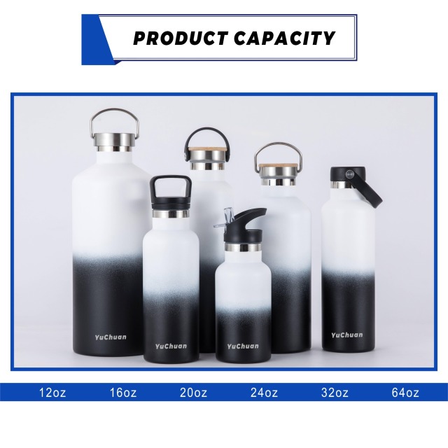 12OZ Standard Mouth Stainless Steel Sports Water Bottle