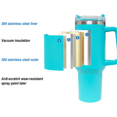 40OZ Double Wall Tumbler With Handle