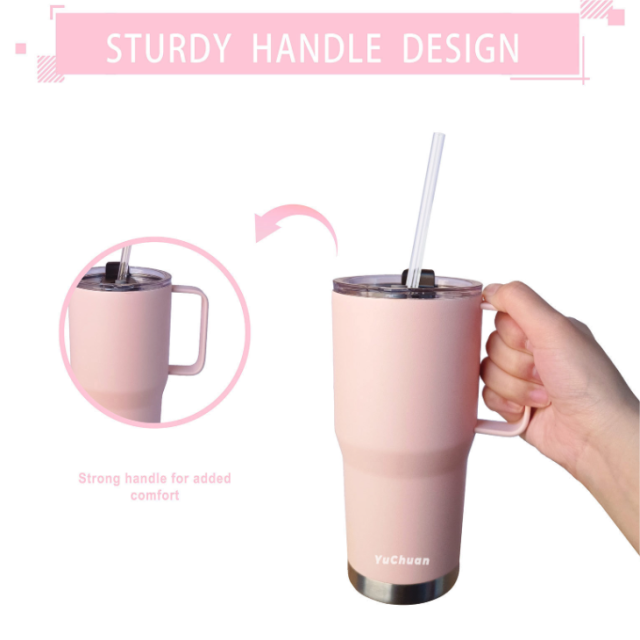 20OZ Stainless Steel Tumbler With Handle