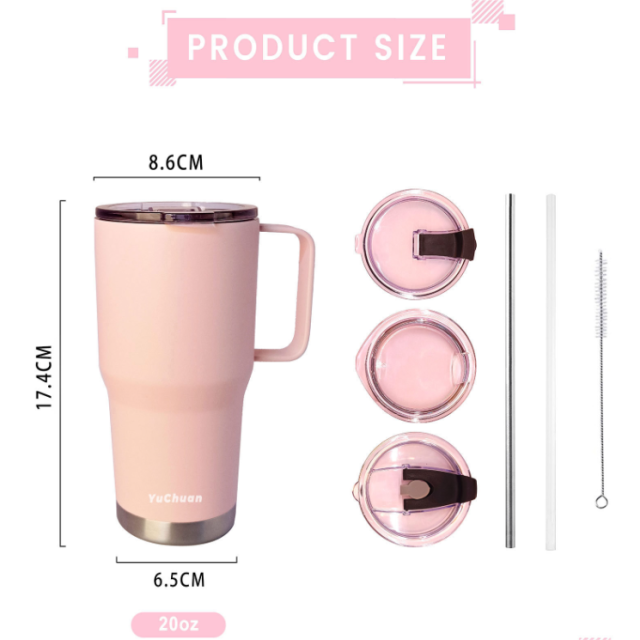 20OZ Stainless Steel Tumbler With Handle