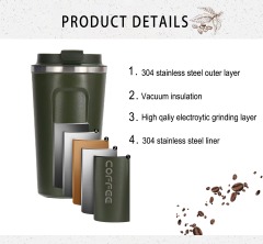 500ML Coffee MUG With Different Lids