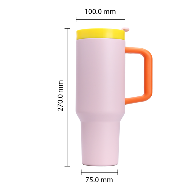 40OZ Stainless Steel Tumbler With Straw - Insulated Travel Mug For Wholesale