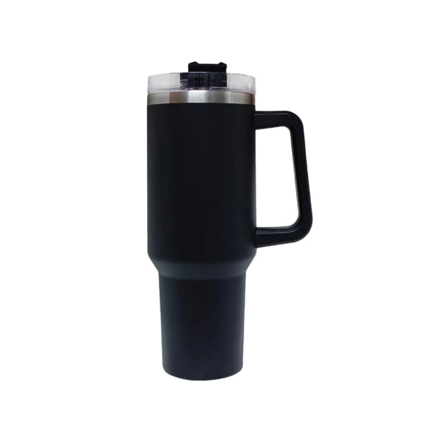 Yuchuan 40OZ Double Wall Tumbler With Handle And Straw- Outdoor Travel Portable