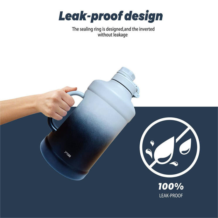2L Stainless Steel Beer Growler - Customizable Vacuum Flask For Wholesale