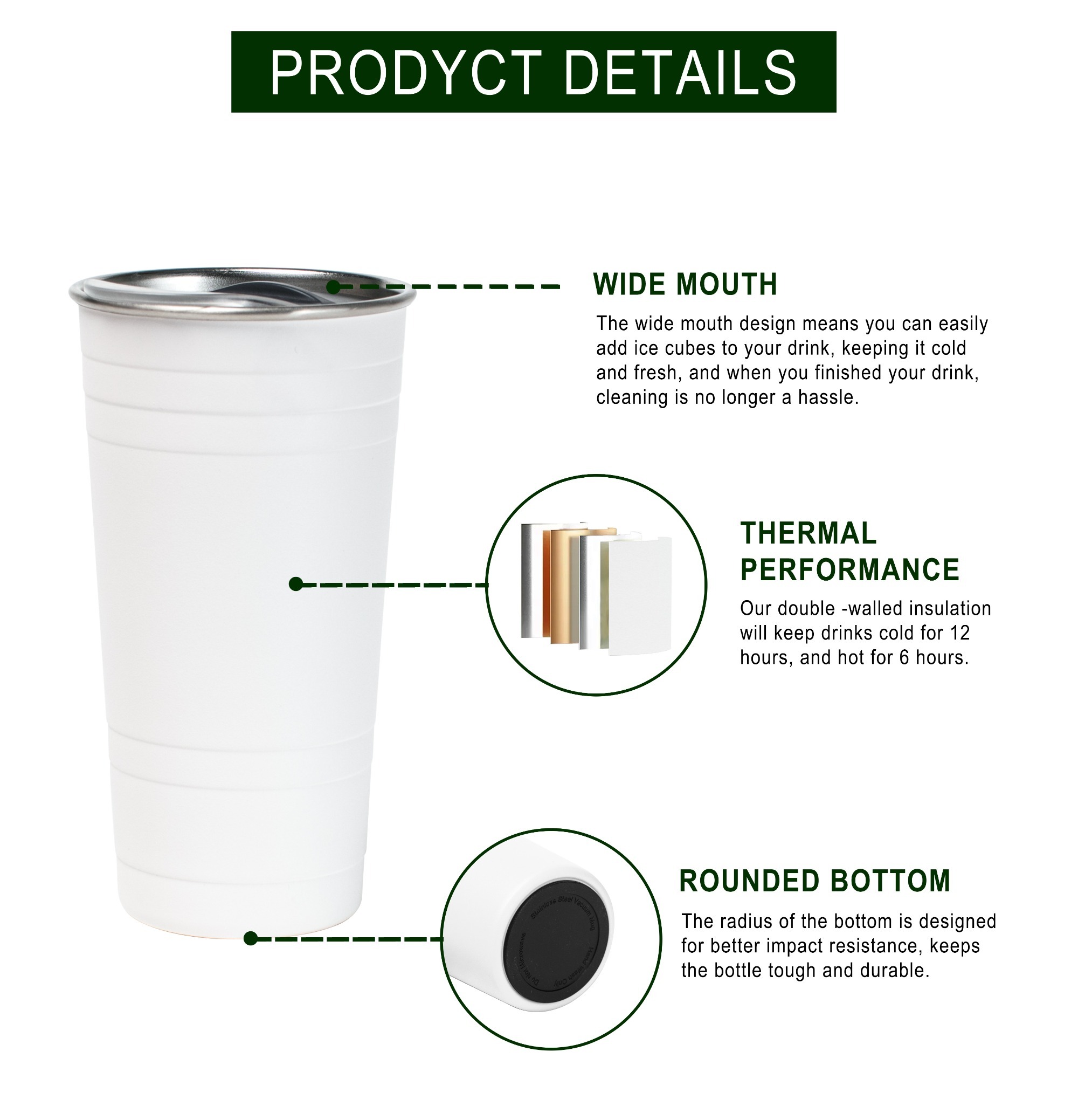 16OZ Double Wall Coffee Cup