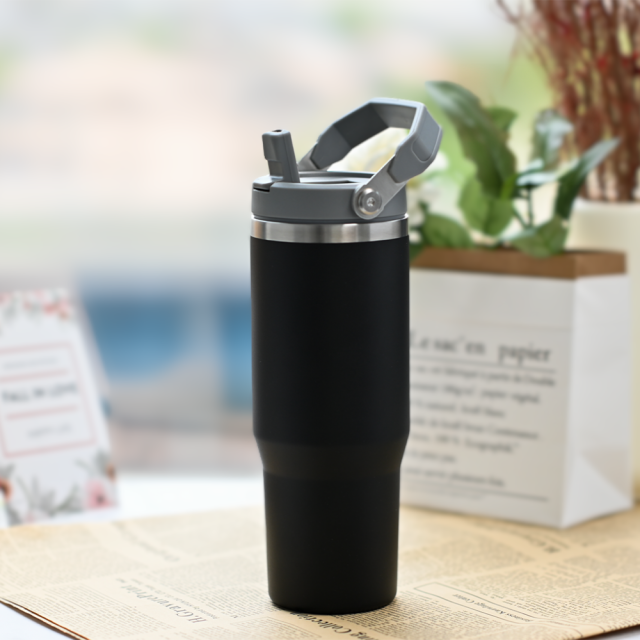 30OZ Leak Proof Travel Mug - Coffee Mug Stainless Steel With Lid And Straw