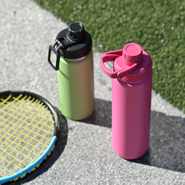 Yuchuan Stainless Steel Sports Water Bottle - Double Wall Vacuum Insulation