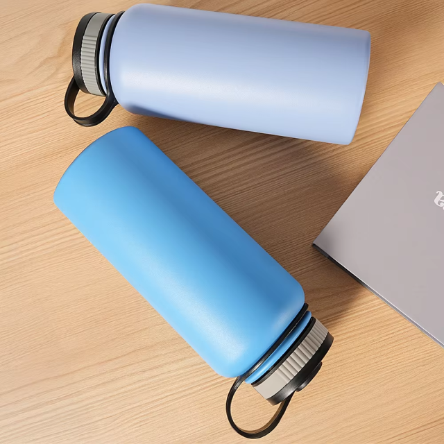 Yuchuan Stainless Steel Sports Water Bottle - Double Wall Vacuum Insulation