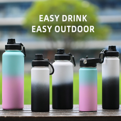 Yuchuan Stainless Steel Sports Water Bottle - Double Wall Vacuum Insulation