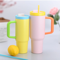 40OZ Stainless Steel Tumbler With Straw - Insulated Travel Mug For Wholesale