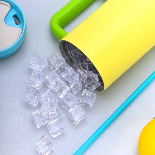 Yuchuan 30OZ Double Wall Tumbler With Handle - Insulated Coffee Tumbler With Straw