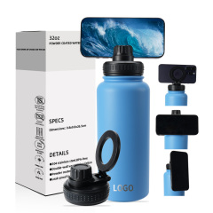 Yuchuan 32OZ Large Capacity Sports Water Bottle - Suitable For Different Lids