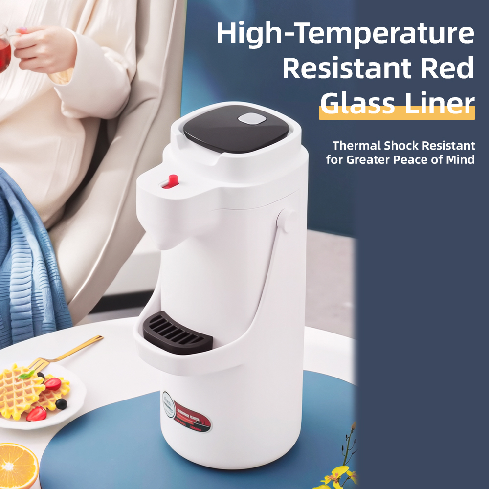 Yuchuan Large Capacity 2.5L Air Pot With Handle - Reusable Stainless Steel Glass Refill Water Bottle