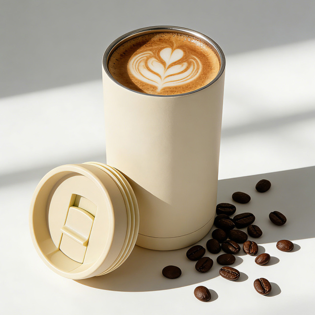 16/18oz High Quality Insulated Travel Mug, Customizable Stainless Steel Coffee Cup for Car Camping & Daily Hydration