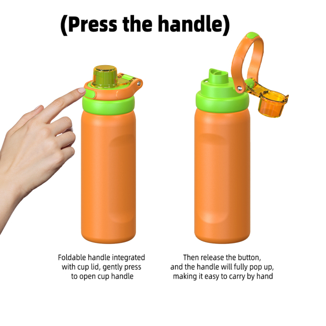 Yuchuan 350/500/750/950ml Stainless Steel Sports Water Bottle | BPA Free Leakproof Vacuum Insulated Flask for Gym Travel Camping