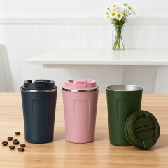 380ml/510ml Smart LED Temperature Display Stainless Steel Travel Mug BPA-Free Double Wall Vacuum Insulated Coffee Cup