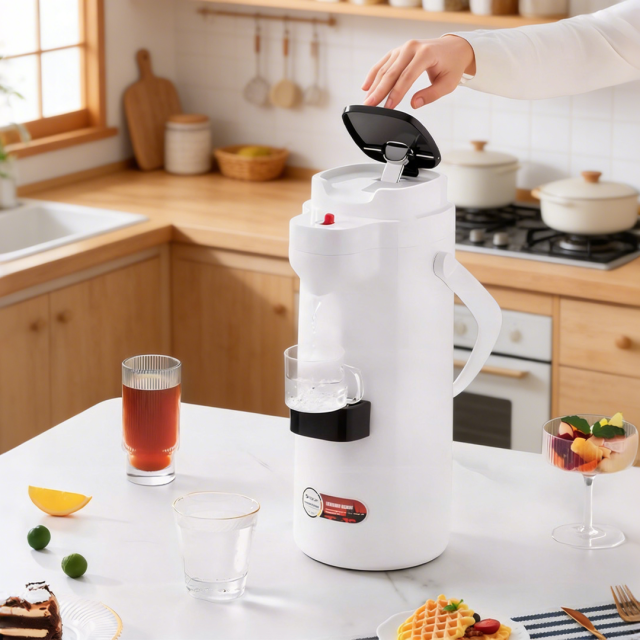 2026 Trending 2.5L Stainless Steel Air Pressure Coffee Dispenser | Eco-Friendly Vacuum Insulated Thermal Airpot