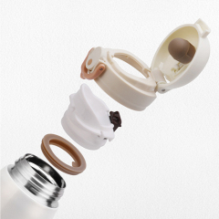 350ml/500ml Classic Stainless Steel Thermos with One-Click Flip Lid, 12-24 Hours Hot & Cold Retention, Cold Resistant Design for Travel