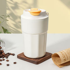 400ml Eco-Friendly Stainless Steel Coffee Mug, Ceramic Inner Coating, Double Wall Vacuum Insulated for Business Gifts