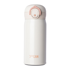 350ml/500ml Classic Stainless Steel Thermos with One-Click Flip Lid, 12-24 Hours Hot & Cold Retention, Cold Resistant Design for Travel