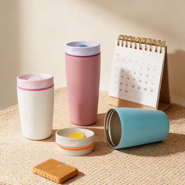 12oz Classic Stainless Steel Insulated Water Bottle with Flip Lid, Portable Business Gift