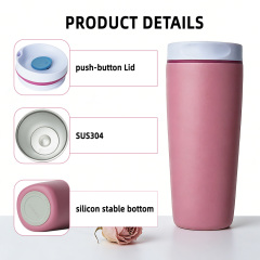 12oz Classic Stainless Steel Insulated Water Bottle with Flip Lid, Portable Business Gift