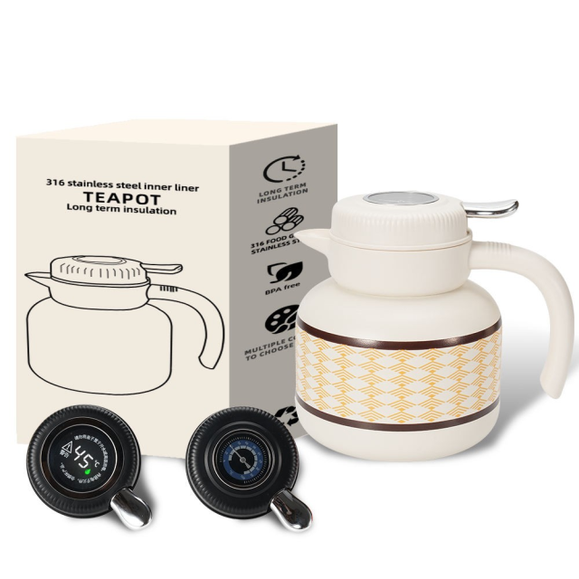 1L 316 Stainless Steel Smart Vacuum Insulated Flask with LED Temperature Display