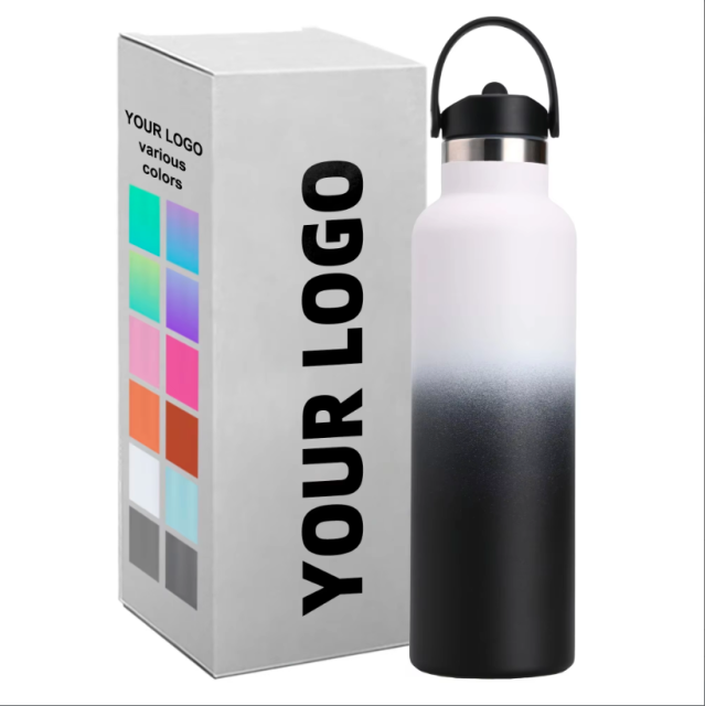 500ml Personalized Small Mouth Stainless Steel Travel Water Bottle, BPA-Free Vacuum Insulated Classic Flask