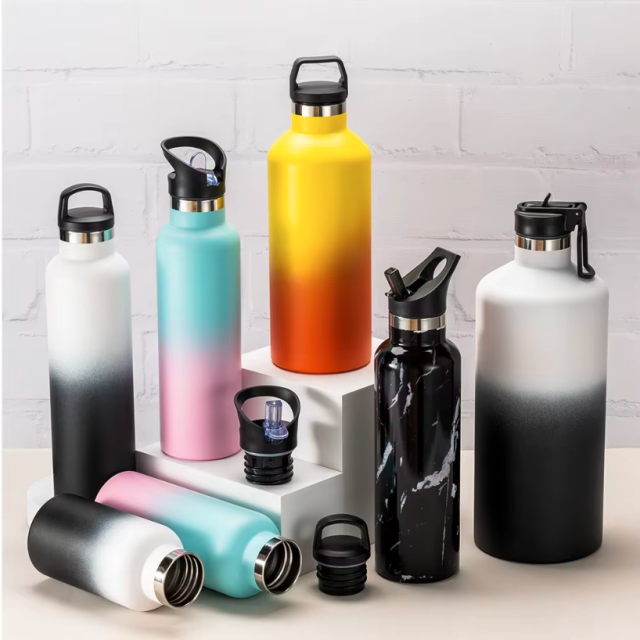 500ml Personalized Small Mouth Stainless Steel Travel Water Bottle, BPA-Free Vacuum Insulated Classic Flask