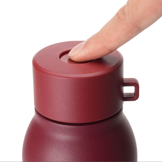 12/16/20/24oz Stainless Steel Insulated Fitness Sports Water Bottle, One Touch Flip Lid Leakproof Thermos Flask, Vacuum Insulated Gym Tumbler Portable Reusable for Outdoor Sports Business Gift