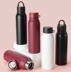 12/16/20/24oz Stainless Steel Insulated Fitness Sports Water Bottle, One Touch Flip Lid Leakproof Thermos Flask, Vacuum Insulated Gym Tumbler Portable Reusable for Outdoor Sports Business Gift