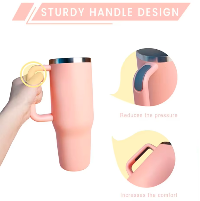 40oz High Quality Fall Resistant Outdoor Sports Water Bottle, BPA Free Reusable Vacuum Insulated Coffee Mug with Wide Mouth Design, Leakproof Easy Carry Travel Tumbler for Camping Hiking Gym & Daily Use