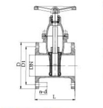 DIN Resilient Seat Non Rising Stem Gate Valve F4/F5