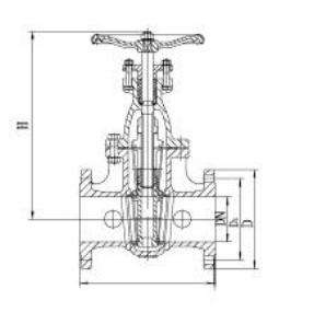 DIN Metal Seal Non-Rising Stem Gate Valve F4/F5