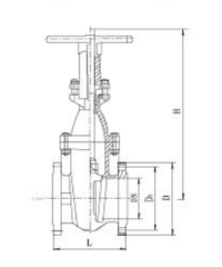 DIN弹性阀座OS&Y闸阀F4/F5