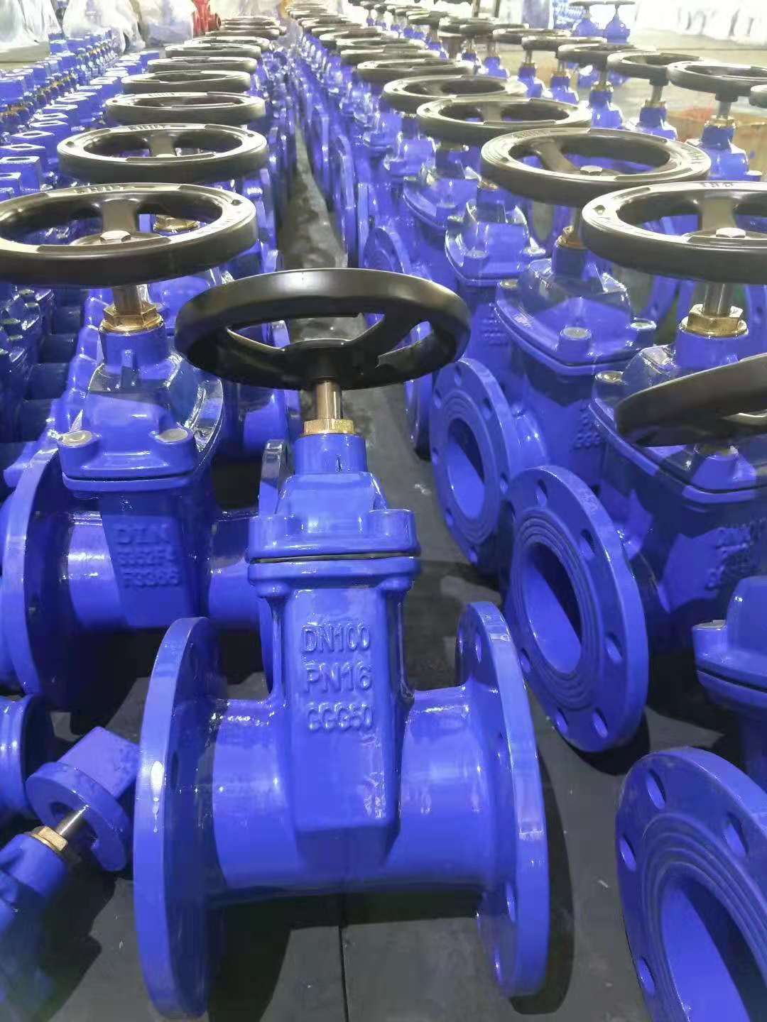 DIN Resilient Seat Non Rising Stem Gate Valve F4/F5