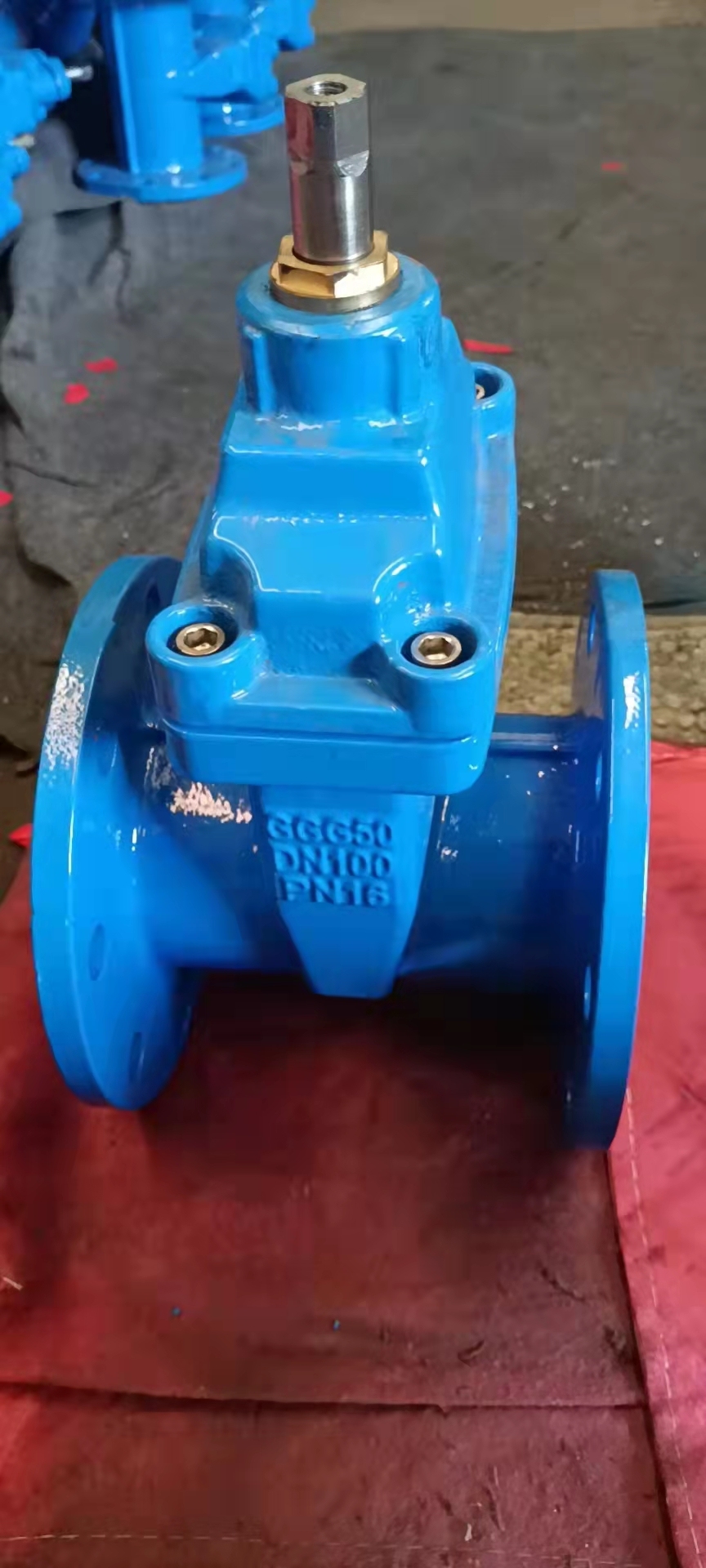 DIN Resilient Seat Non Rising Stem Gate Valve F4/F5