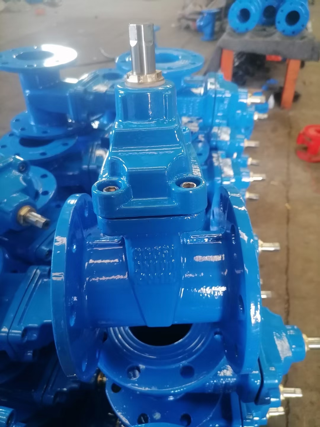 DIN Resilient Seat Non Rising Stem Gate Valve F4/F5