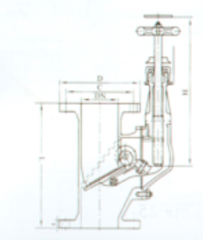 船用铸钢下水式防洪阀 JIS F3060 5K