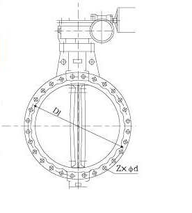 法兰中心线蝶阀