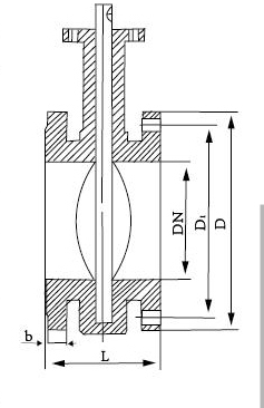 法兰中心线蝶阀
