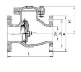 125LB Weighted swing check valve