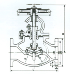 船用铸钢截止阀 JIS F7313 20K20K