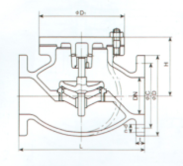 Marine Cast Iron Lift Check Globe Valves JIS F7358 5K