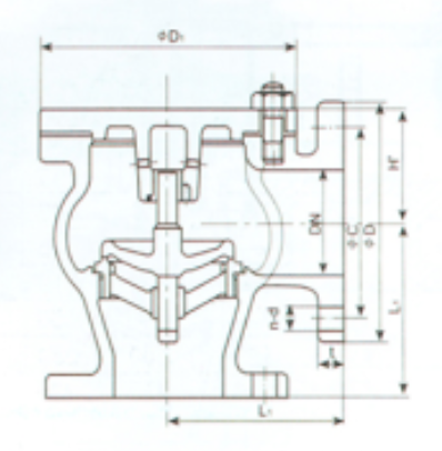 Marine Cast Iron Lift Check Globe Valves JIS F7358 5K